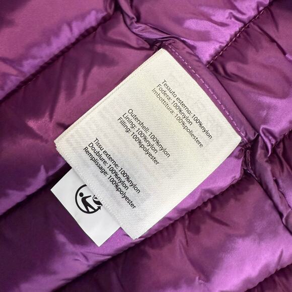 NWT Save The Duck Girls Puffer Jacket, Cyclamen Violet, size 14 - Picture 7 of 7
